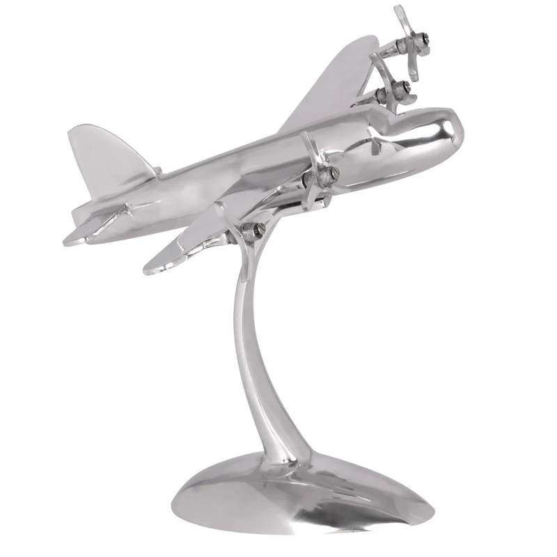 Deko Propeller Aluminium Silber Design