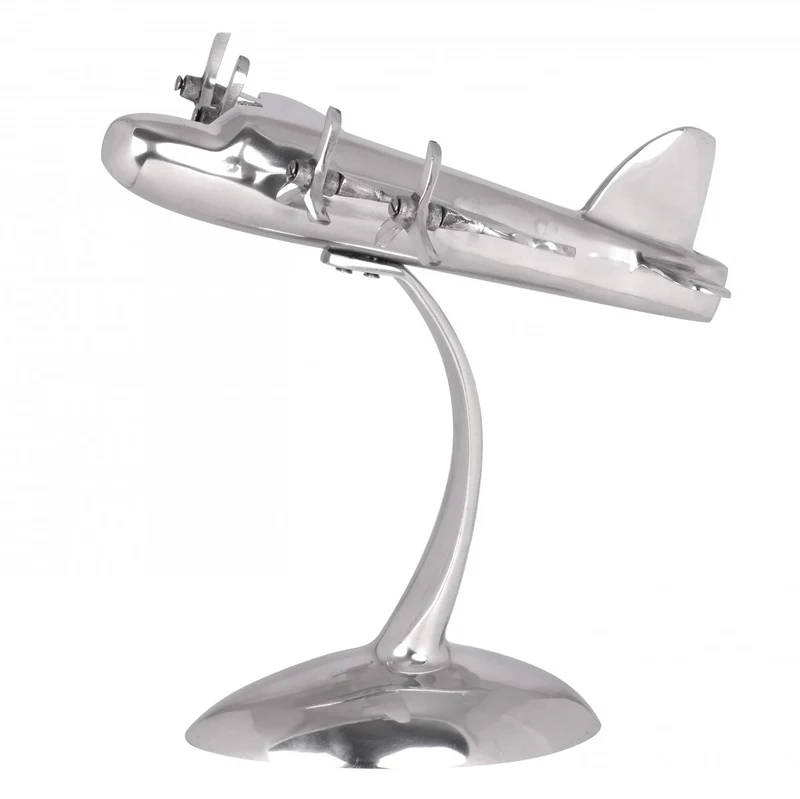 Deko Propeller Aluminium Silber Design