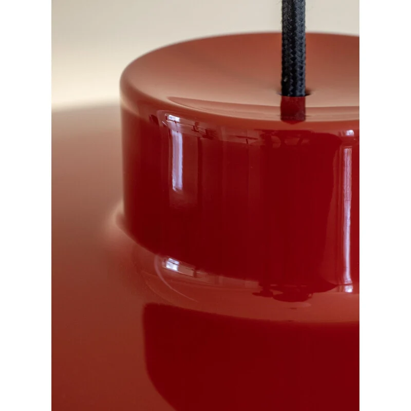B-Ware NINE Pendellampe Hängelampe Lacquer Rot Metall Kunststoff Beleuchtung Ø 16,5 cm