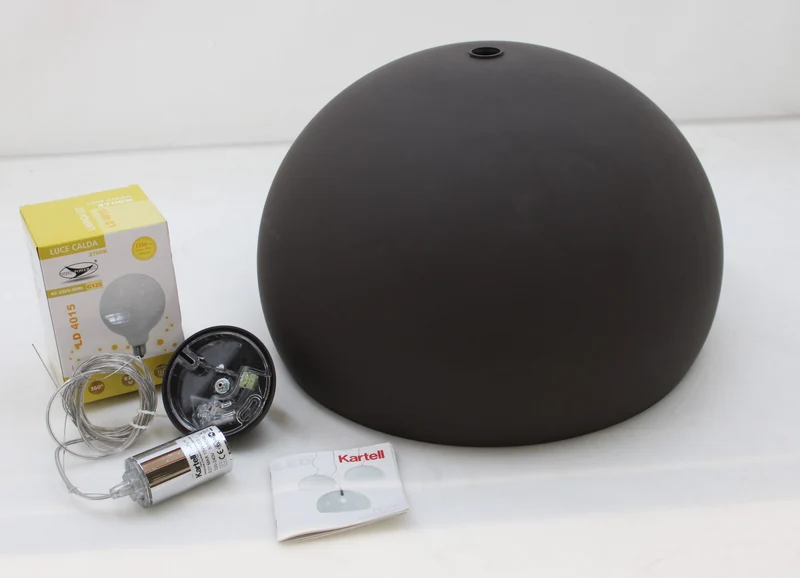 C-Ware Kartell Pendelleuchte Deckenlampe Hängelampe FL Y Kunststoff braun Leuchte LED