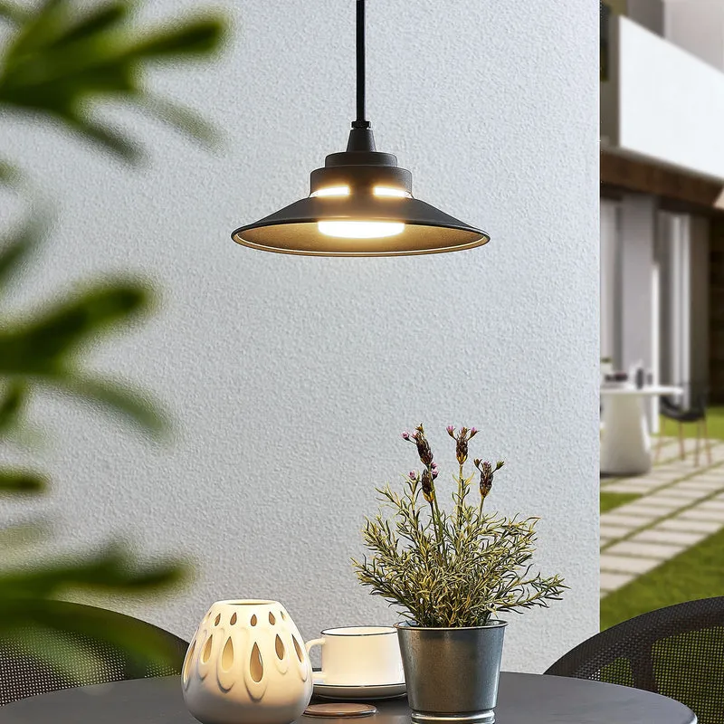 B-Ware Lindby Außenhängeleuchte Pendellampe LED Cassia dunkelgrau Außenbereich631