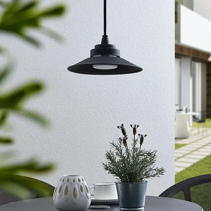 B-Ware Lindby Außenhängeleuchte Pendellampe LED Cassia dunkelgrau Außenbereich631