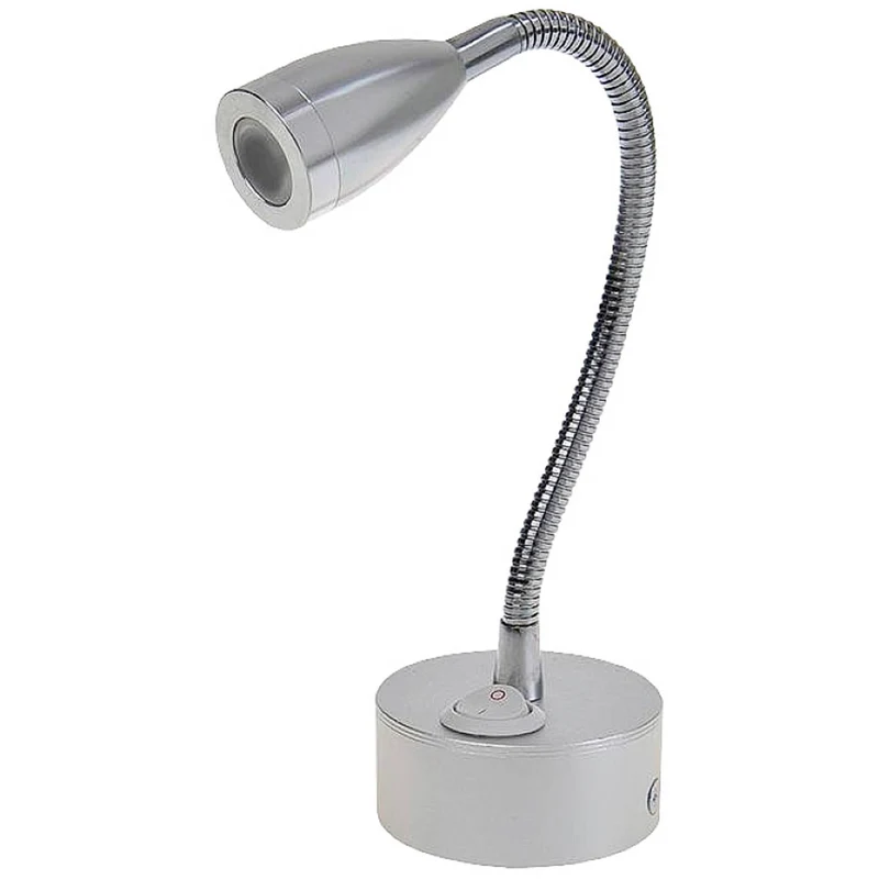 B-Ware ProPlus Innenraumleuchte LED-Aufbauleuchte Leselampe Schwanenhals Silber