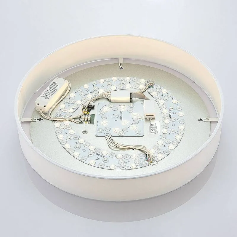 B-Ware Lucande Deckenleuchte Deckenlampe LED RGB Smart Home WiZ App weiß Textil 60cm
