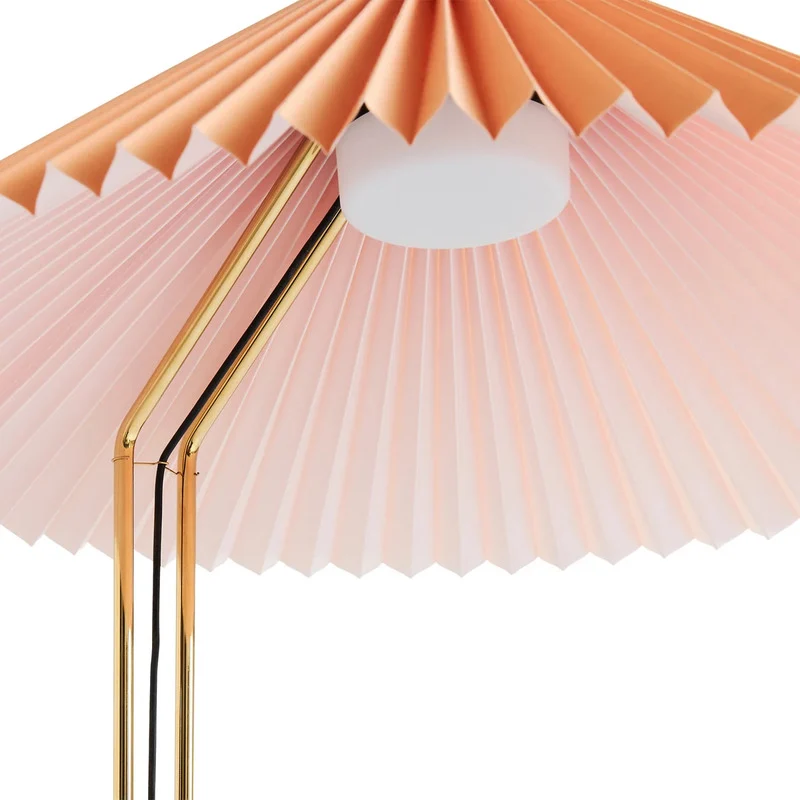 B-Ware HAY Stehleuchte Stehlampe LED Matin Pfirsich Baumwollschirm Messing modern