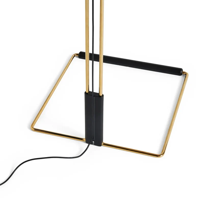 B-Ware HAY Stehleuchte Stehlampe LED Matin Pfirsich Baumwollschirm Messing modern