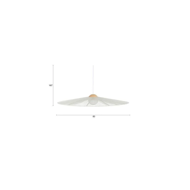 B-Ware Zuiver Belle Hängeleuchte Pendelleuchte Lampe rund 80cm beige Eisen