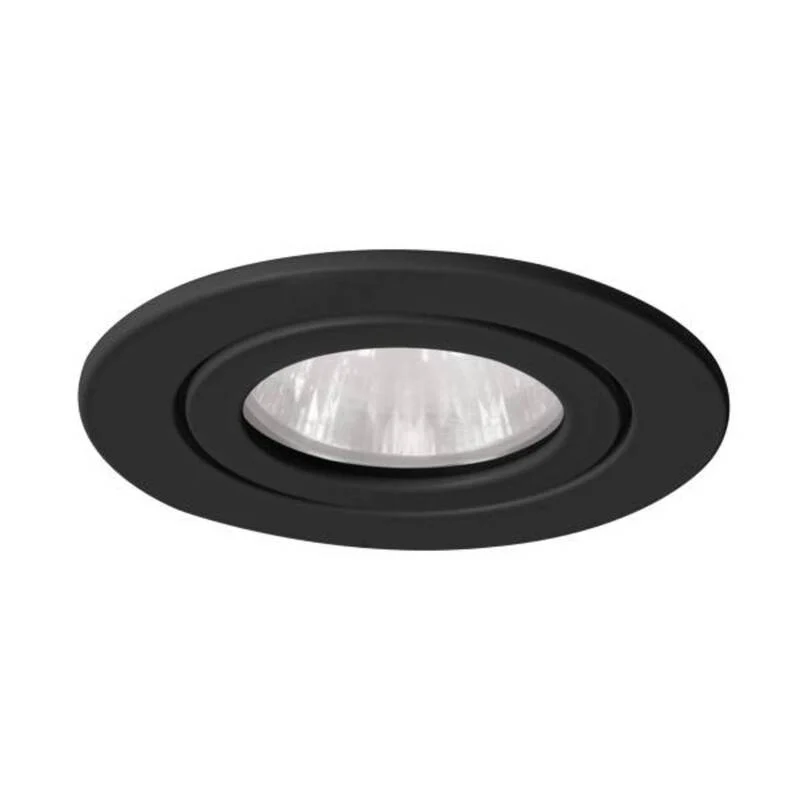 B-Ware Brumberg Einbauring Einbaustrahler Downlight Schwarz GX5,3 LED Edelstahl Rund