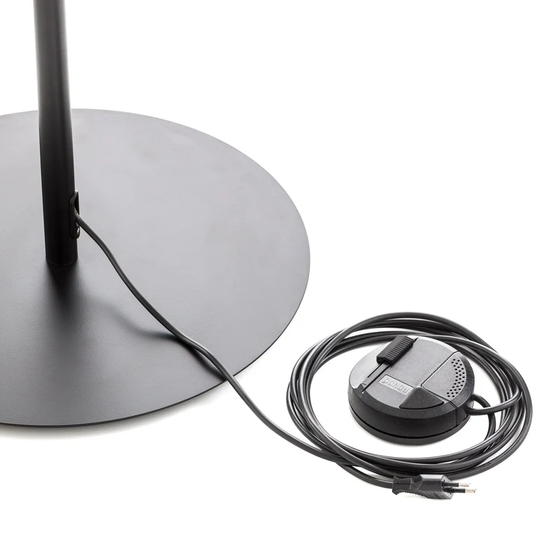 B-Ware Kundalini Stehleuchte Lampe schwarz Kushi XL 185 cm Dimmer Designerlicht Leuc287
