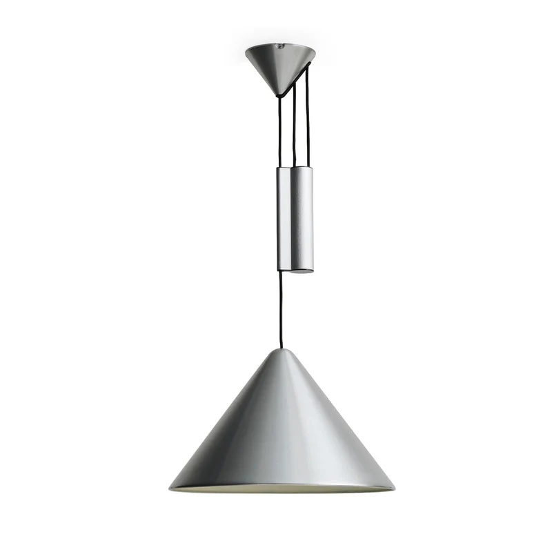 B-Ware HAY Hängeleuchte Pendel Compass Aluminium gebürstet höhenverstellbar LED Ø 43 cm