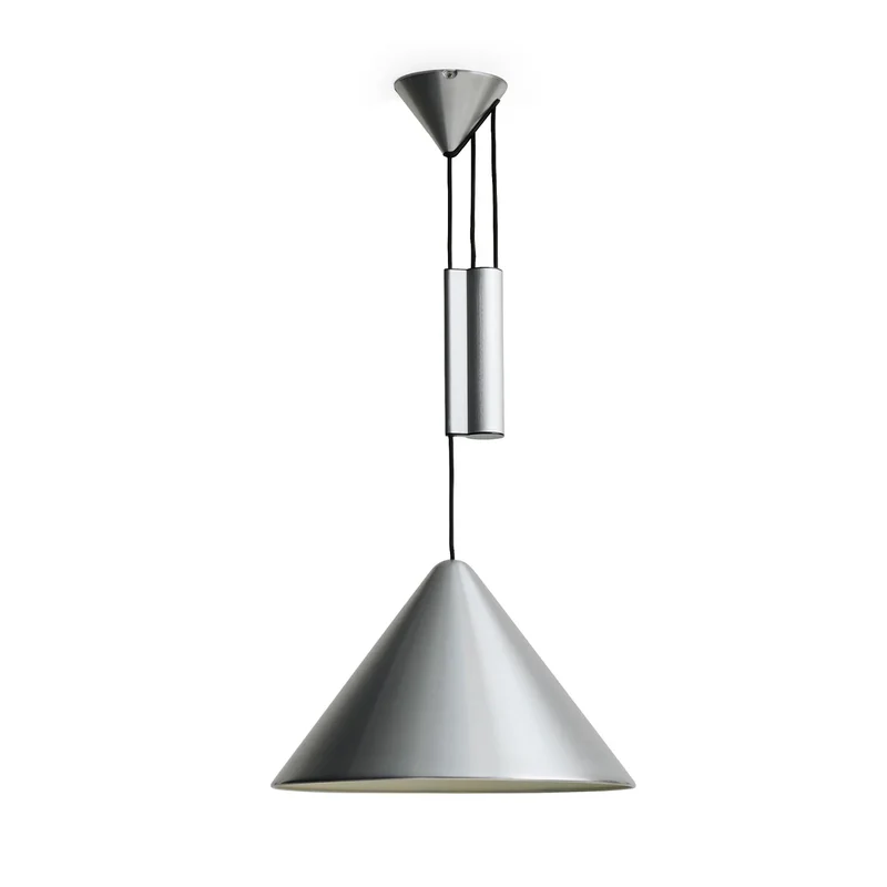 B-Ware HAY Hängeleuchte Pendel Compass Aluminium gebürstet höhenverstellbar LED Ø 43 cm