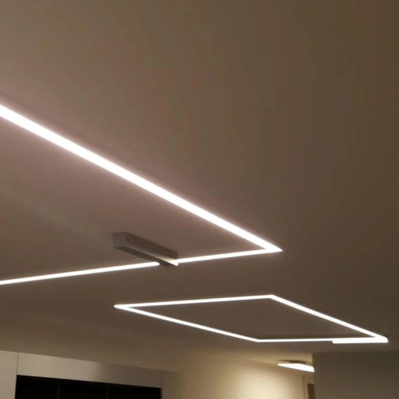 XXL Aufbauprofil 200cm Alu-eloxiert ohne Abdeckung für LED-Strips