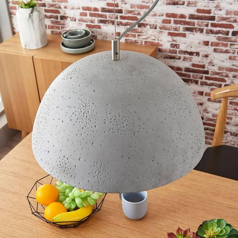 B-Ware Lindby Pendelleuchte Jelin Deckenlampe Hängeleuchte Deckenleuchte Lampe grau E27