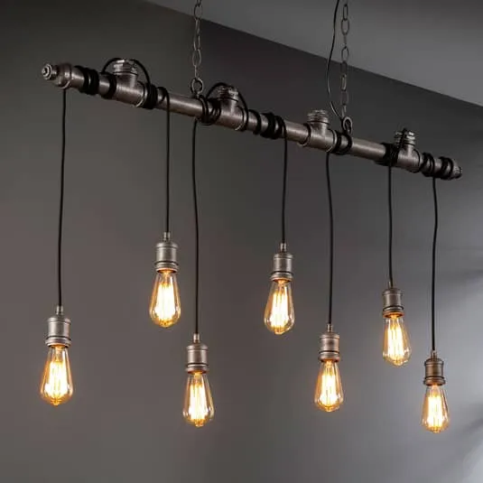 B-Ware Hängeleuchte Plumblight Lampe Deckenlampe Deckenleuchte siebenflammig E27