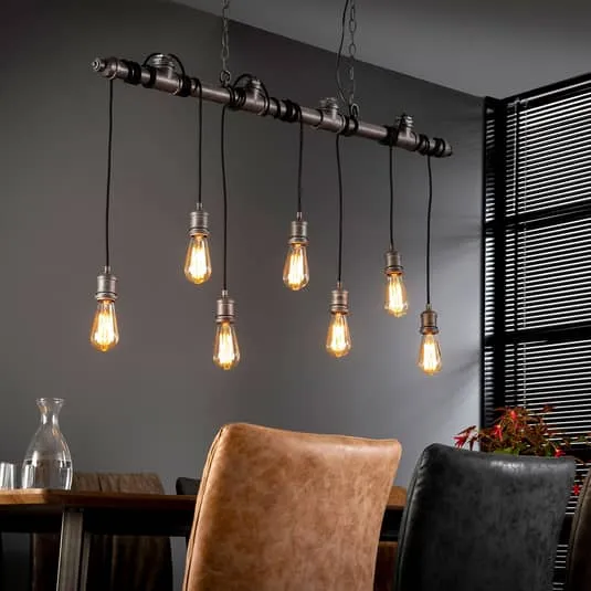 B-Ware Hängeleuchte Plumblight Lampe Deckenlampe Deckenleuchte siebenflammig E27