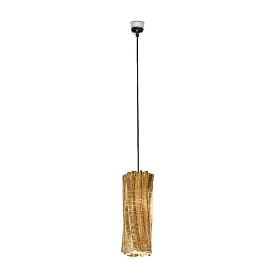 B-Ware Slamp Accordéon Vertical Hängeleuchte Deckenlampe Pendelleuchte E14 gold schwarz