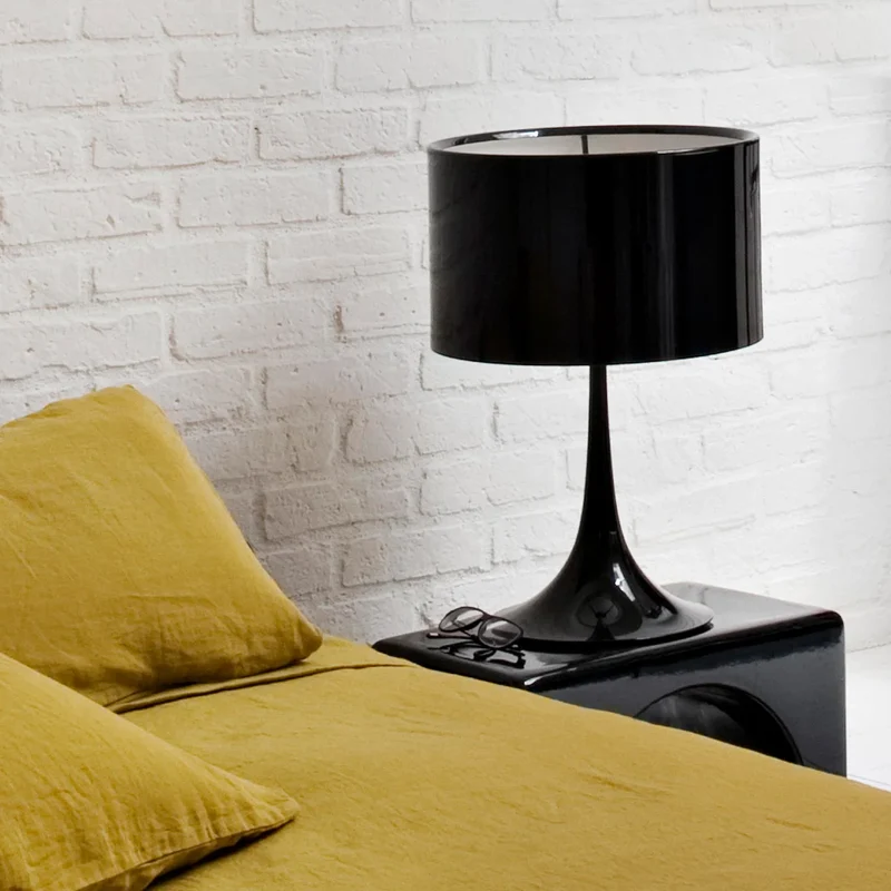 Flos Tischleuchte Lampe Spun Light T1 schwarz glänzend Diffusor SIEHE TEXT