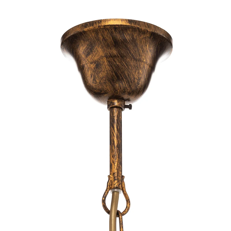 B-Ware Kronleuchter Hängeleuchte Botte Bronze Metall Kristall achtflammig dimmbar 55 cm