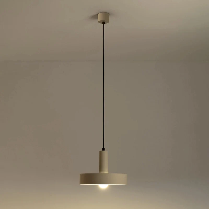 B-Ware LEDS C4 Pendelleuchte Hängelampe Keops 1 braun matt Aluminium Wohnzimmer Ø 28 cm
