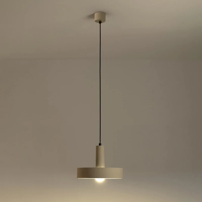 B-Ware LEDS C4 Pendelleuchte Hängelampe Keops 1 braun matt Aluminium Wohnzimmer Ø 28 cm