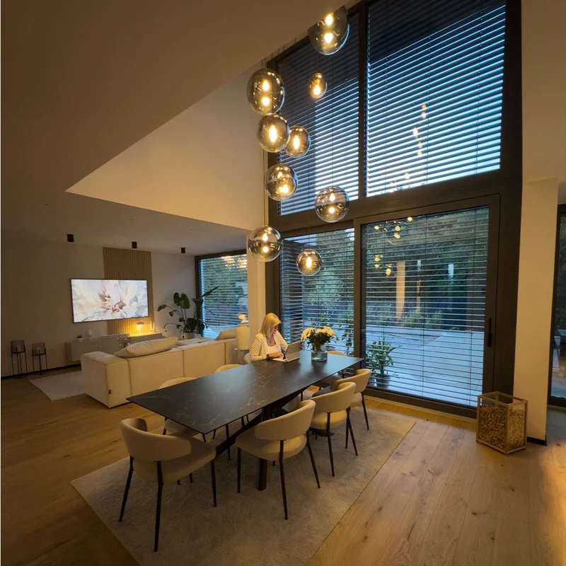 s.luce Orb Galerielampe 8-flammig Modular