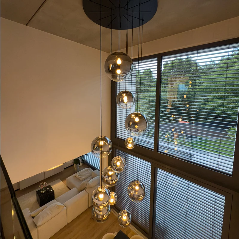 s.luce Orb Galerielampe 8-flammig Modular