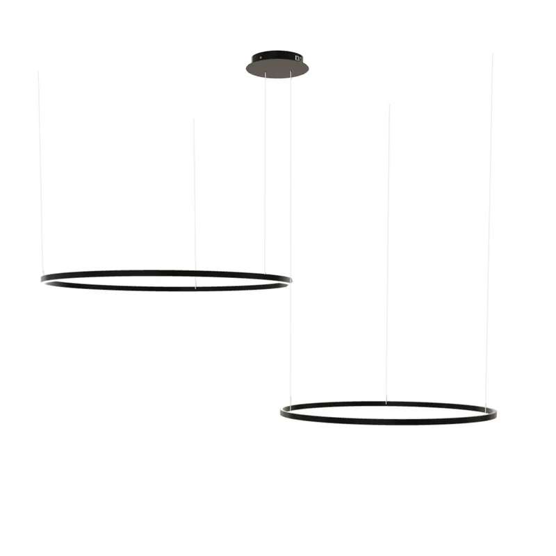 s.luce LED Ring Hängelampe 2-flammig Exzentrisch
