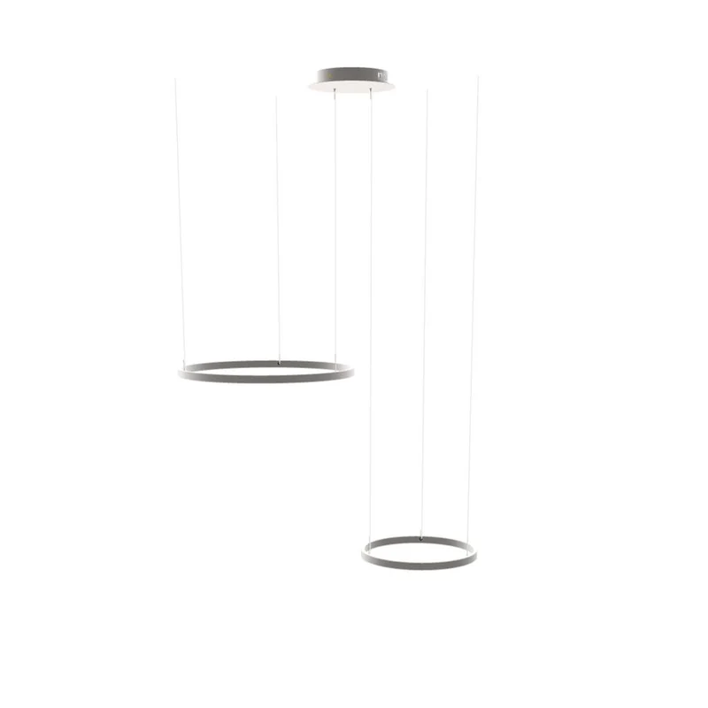 s.luce LED Ring Hängelampe 2-flammig Exzentrisch