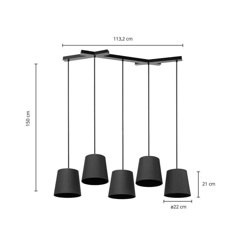 B-Ware Lucande Thamila Hängeleuchte Hängelampe Leuchte Lampe Pendelleuchte Pendellam660