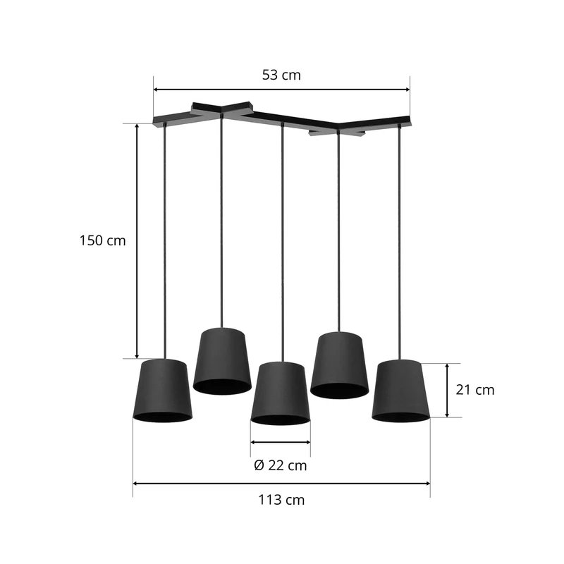 B-Ware Lucande Thamila Hängeleuchte Hängelampe Leuchte Lampe Pendelleuchte Pendellam660