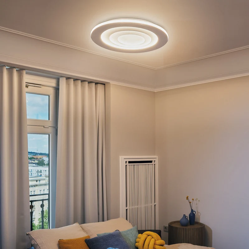 B-Ware OSRAM LED-Deckenleuchte Lampe ORBIS SPIRAL ROUND weiß Stahl Leuchte Ø69cm848