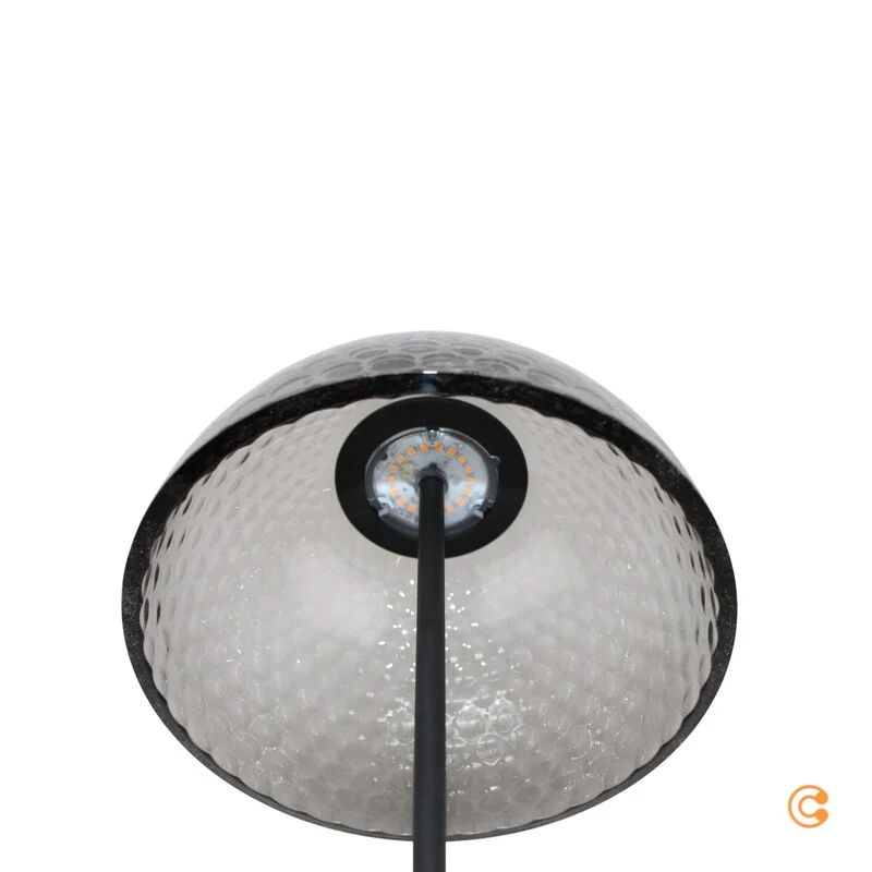 B-Ware Kartell Pumo Tischleuchte Lampe LED rauchgrau schwarz Kompaktleuchte Wohnzimmer