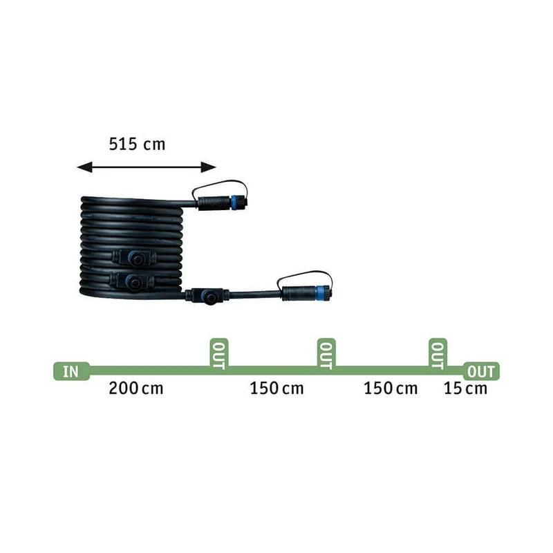 LED Plug & Shine Gartenstrahler Sting Erweiterungsset Anthrazit IP67