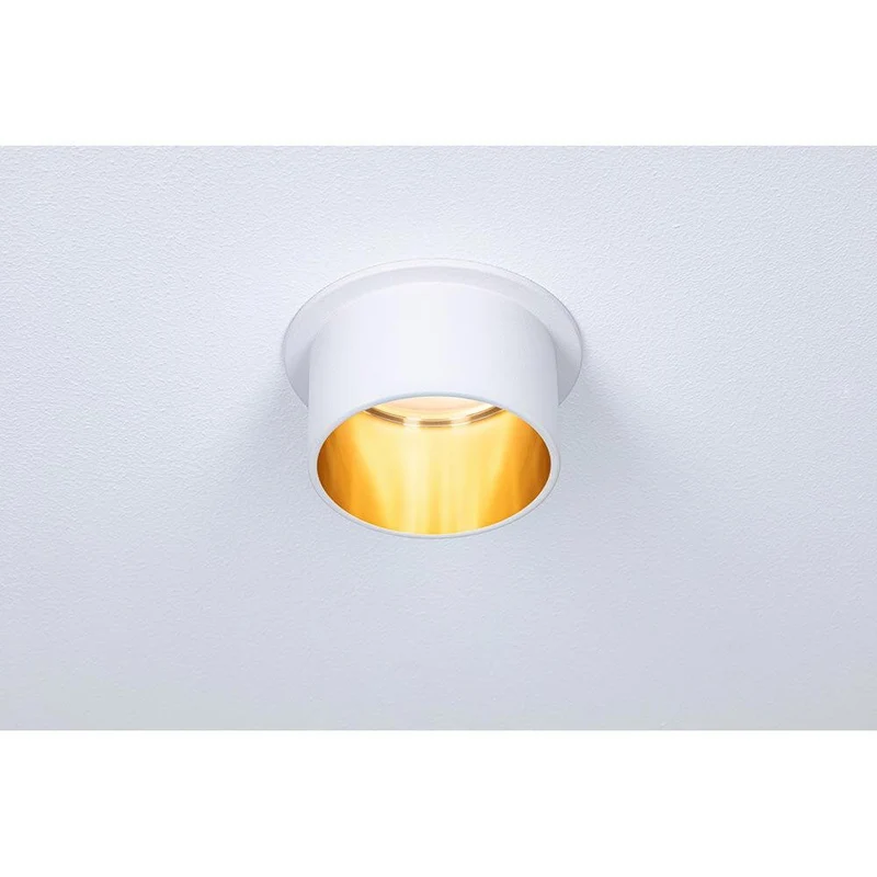 LED Einbauleuchte Gil Rund Stufen Dimmbar Weiß, Gold