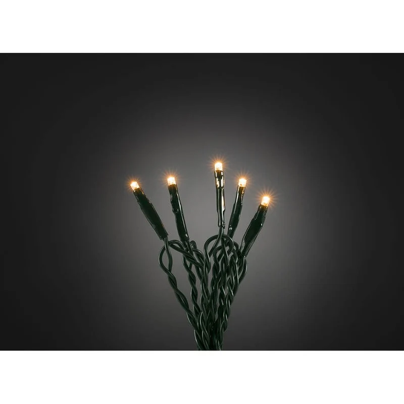 5m Micro LED Lichterkette 50 bernsteinfarbene Dioden