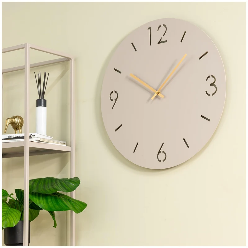 Spinder TIME Ø 60 Minimalistische Stahl-Wanduhr