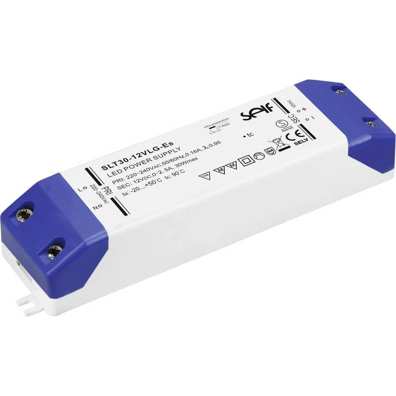 2x B-Ware Self Electronics SLT30-48VLG-ES LED-Treiber Konstantspannung 30W Lampen 2 STÜCK