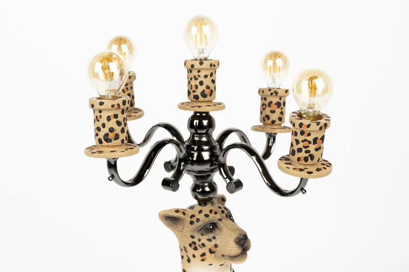 Stehlampe Gekrönter Panther | Design Leuchte von Bold Monkey