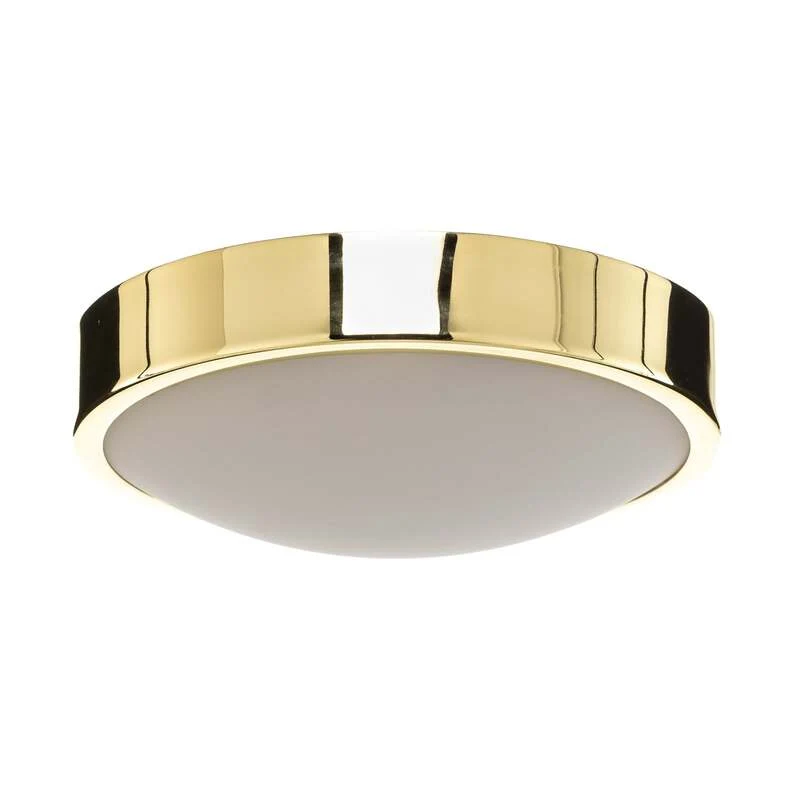 B-Ware Deckenleuchte Jaris Deckenlampe Glas Leuchte Lampe Gold dimmbar E27 LED Ø 26 cm