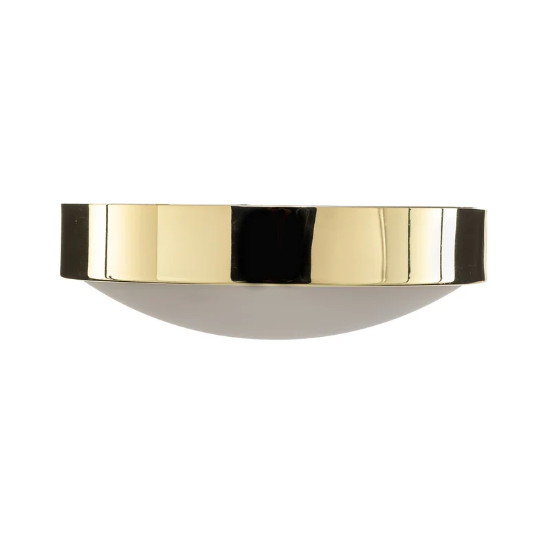 B-Ware Deckenleuchte Jaris Deckenlampe Glas Leuchte Lampe Gold dimmbar E27 LED Ø 26 cm