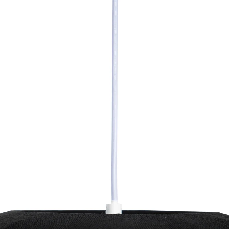 B-Ware Lindby Hängelampe Pendelleuchte Lampe schwarz weiß grau Textil 60cm 3-flammig690