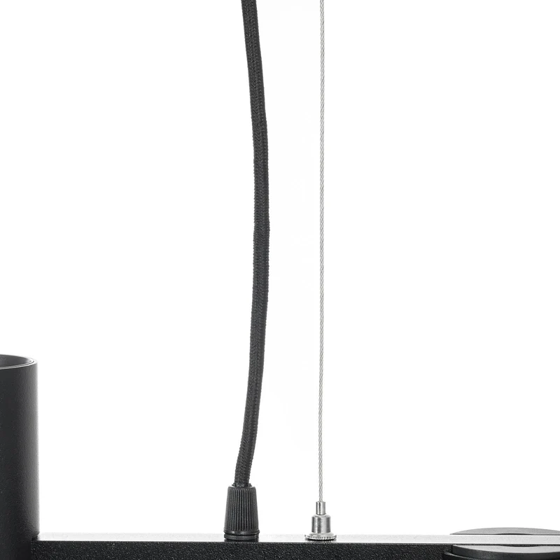 B-Ware Arcchio Hängeleuchte Pendelleuchte Brinja schwarz 120 cm 5 flg GU10293