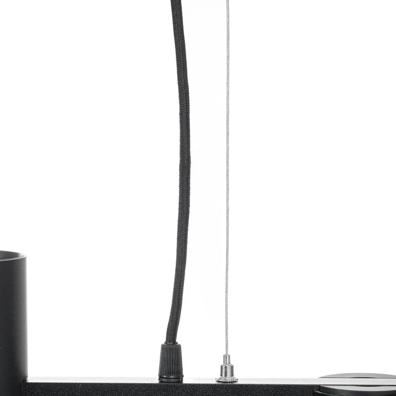 B-Ware Arcchio Hängeleuchte Pendelleuchte Brinja schwarz 120 cm 5 flg GU10293