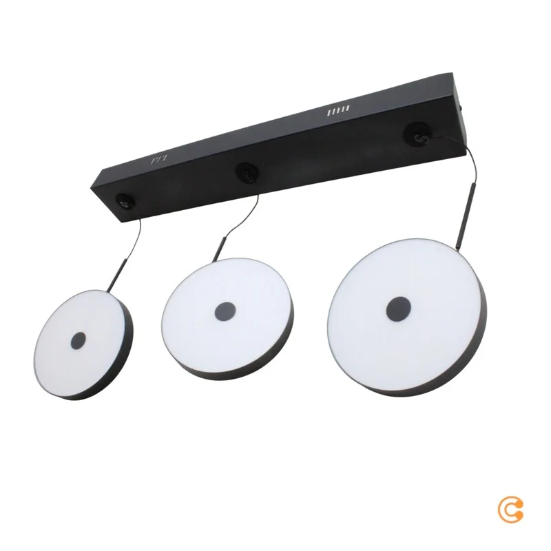 B-Ware JUST LIGHT Pendelleuchte Hängeleuchte LED Plata schwarz 3000K SIEHE TEXT