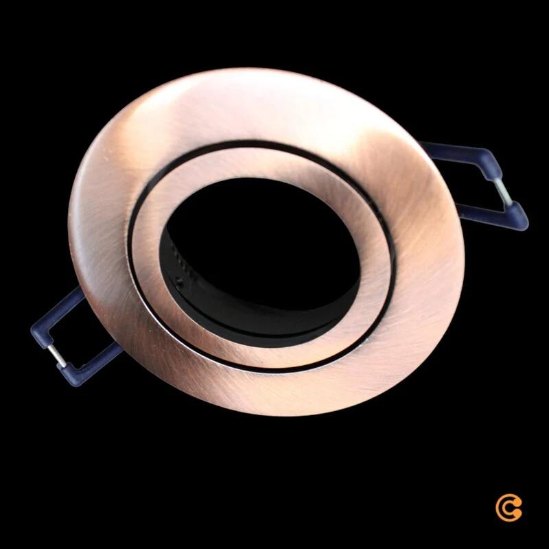 4x B-Ware Deko Light Deckeneinbaustrahler Einbauring GU10 LED Metall Kupfer 89 mm 4 STÜCK
