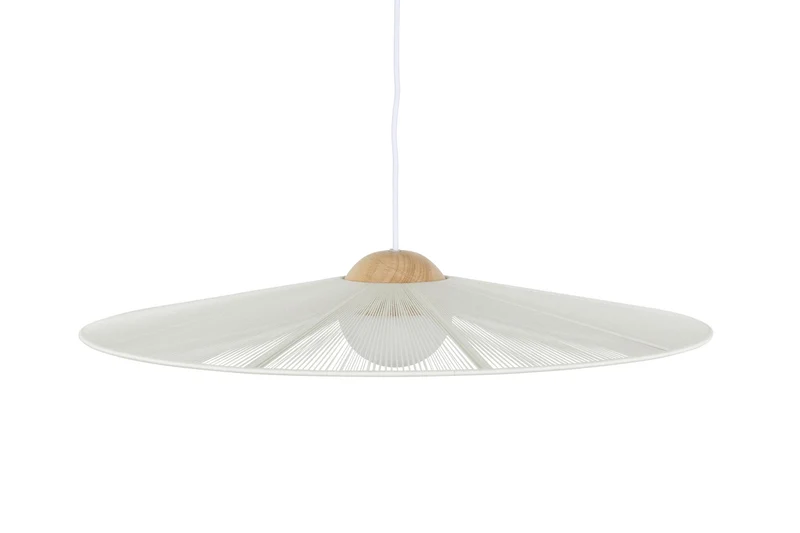 Zuiver Hängelampe Belle S Beige | Design-Leuchte mit Seil-Schirm