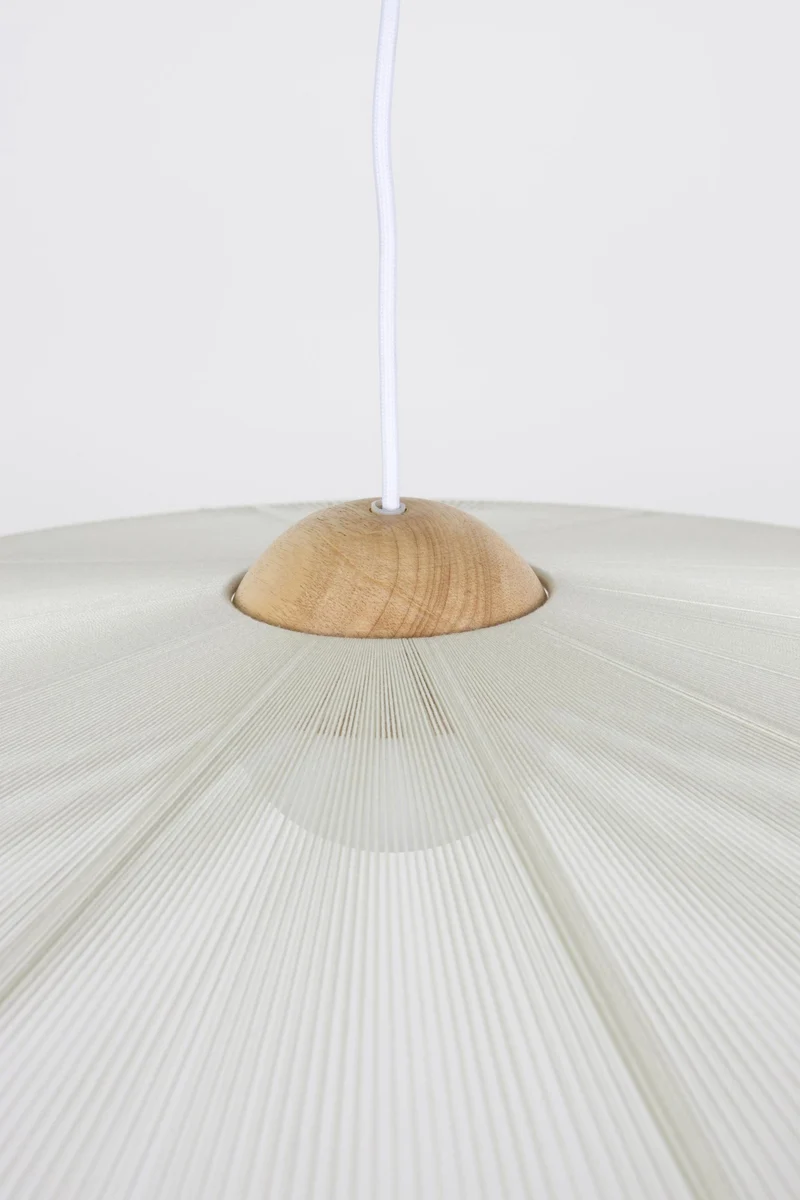 Zuiver Hängelampe Belle S Beige | Design-Leuchte mit Seil-Schirm