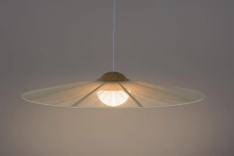 Zuiver Hängelampe Belle S Beige | Design-Leuchte mit Seil-Schirm