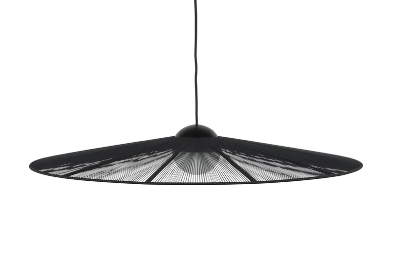 Hängelampe Belle L Schwarz | Elegantes Seil-Design von Zuiver