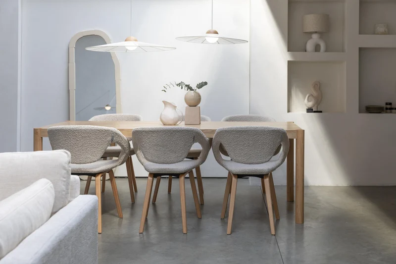 Zuiver Hängelampe Belle L Beige | Design-Leuchte mit Seil-Schirm